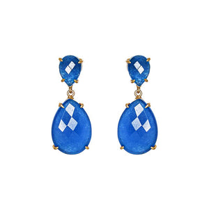 Sky Blue Drop Earrings by Simply Italian