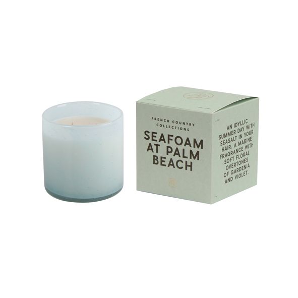 Seafoam at Palm Beach Glass Candle by French Country Collections