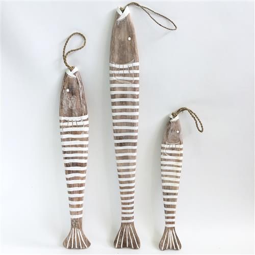 Large Hanging Fish Set of 3 - By Voodoo