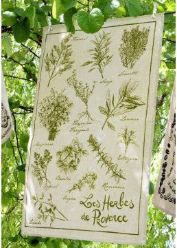 Torchon Tea Towel - Herbs Provence