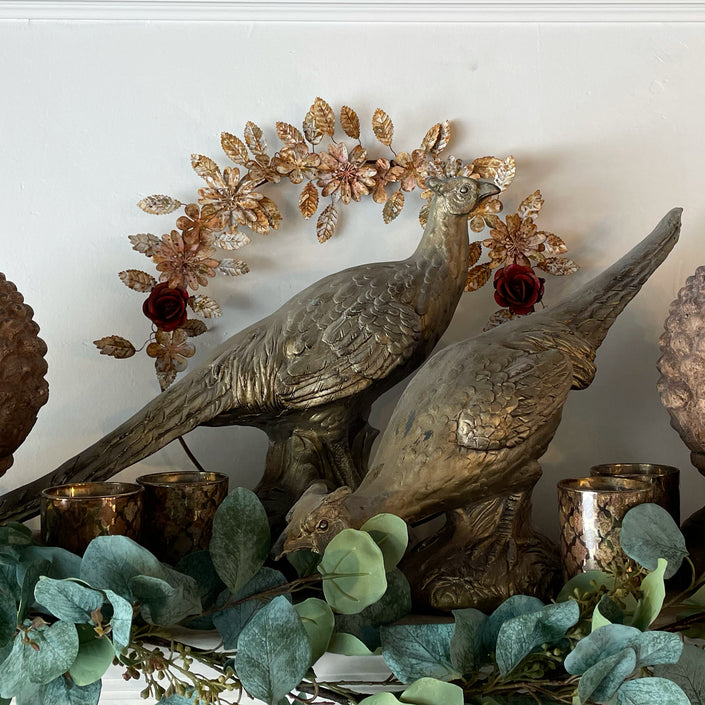 Antiqued Gold Pheasant (Head Down)