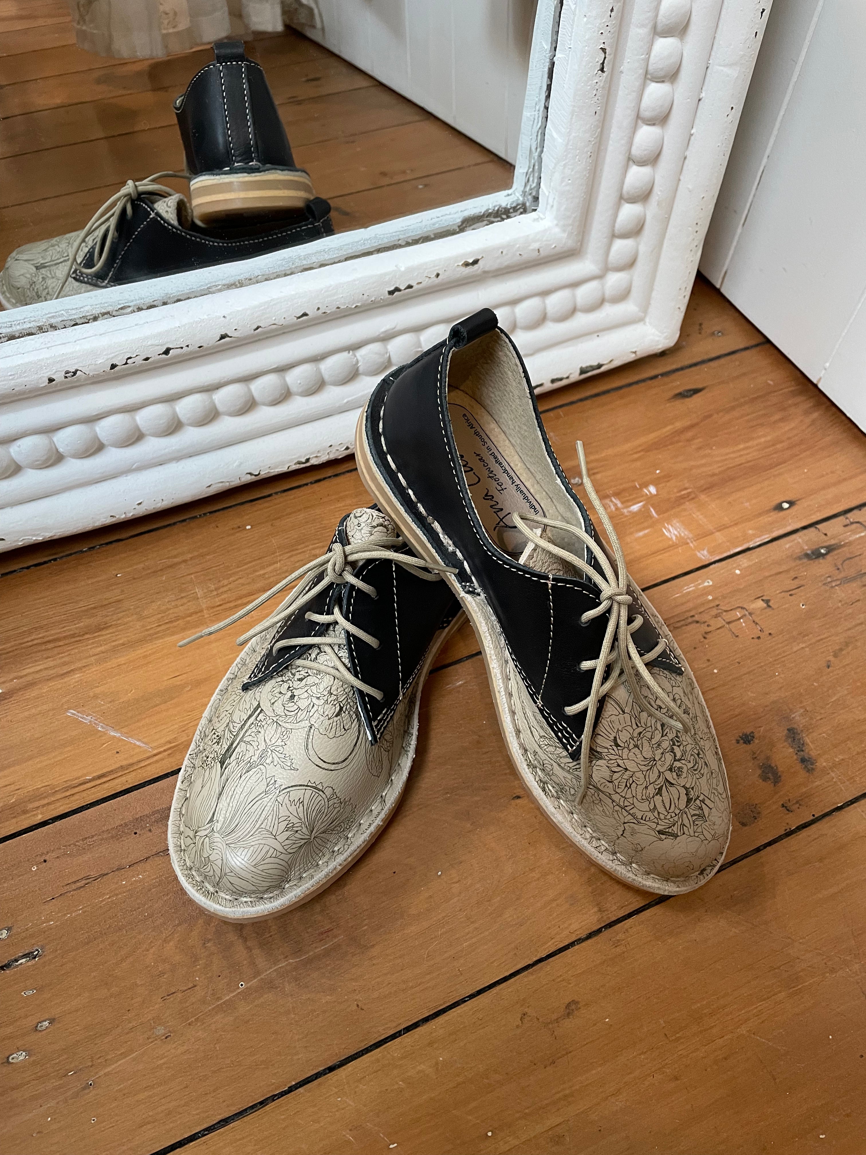 Ana Luisa Navy Botanical Shoes