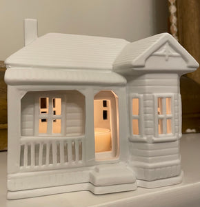 Rader Villa Porcelain Tealight House