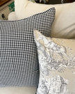 Black and White Houndstooth Cushion Cover