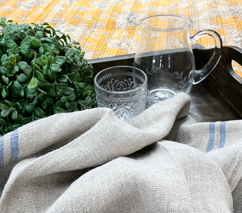 Embossed Water Glasses Set of 4