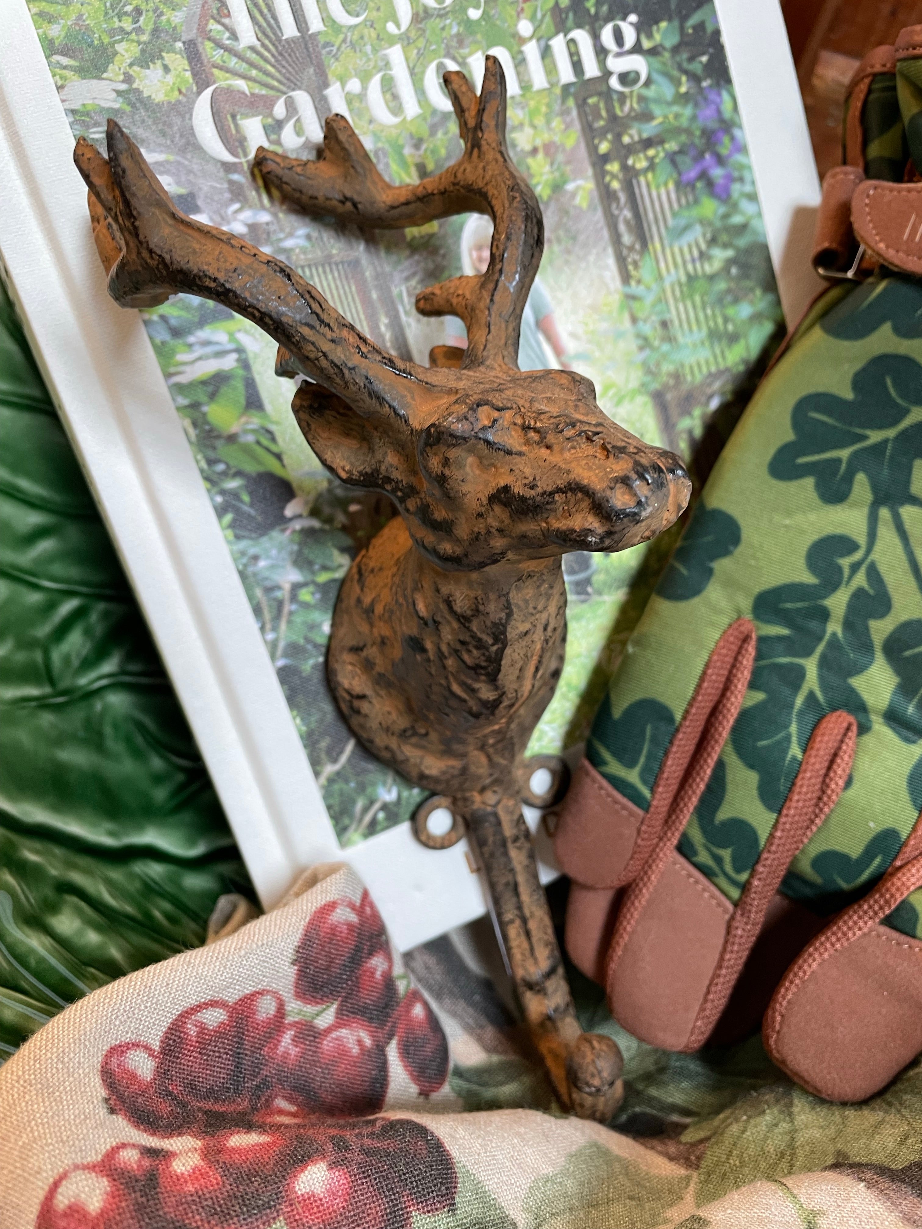 Cast Iron Deerhead Hook - French Country Collections