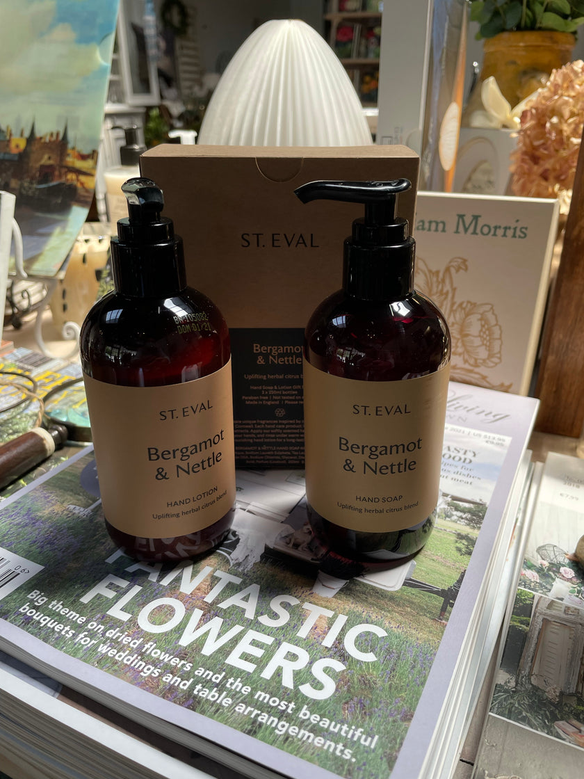 ST. EVAL Bergamot and Nettle Hand Soap and Lotion