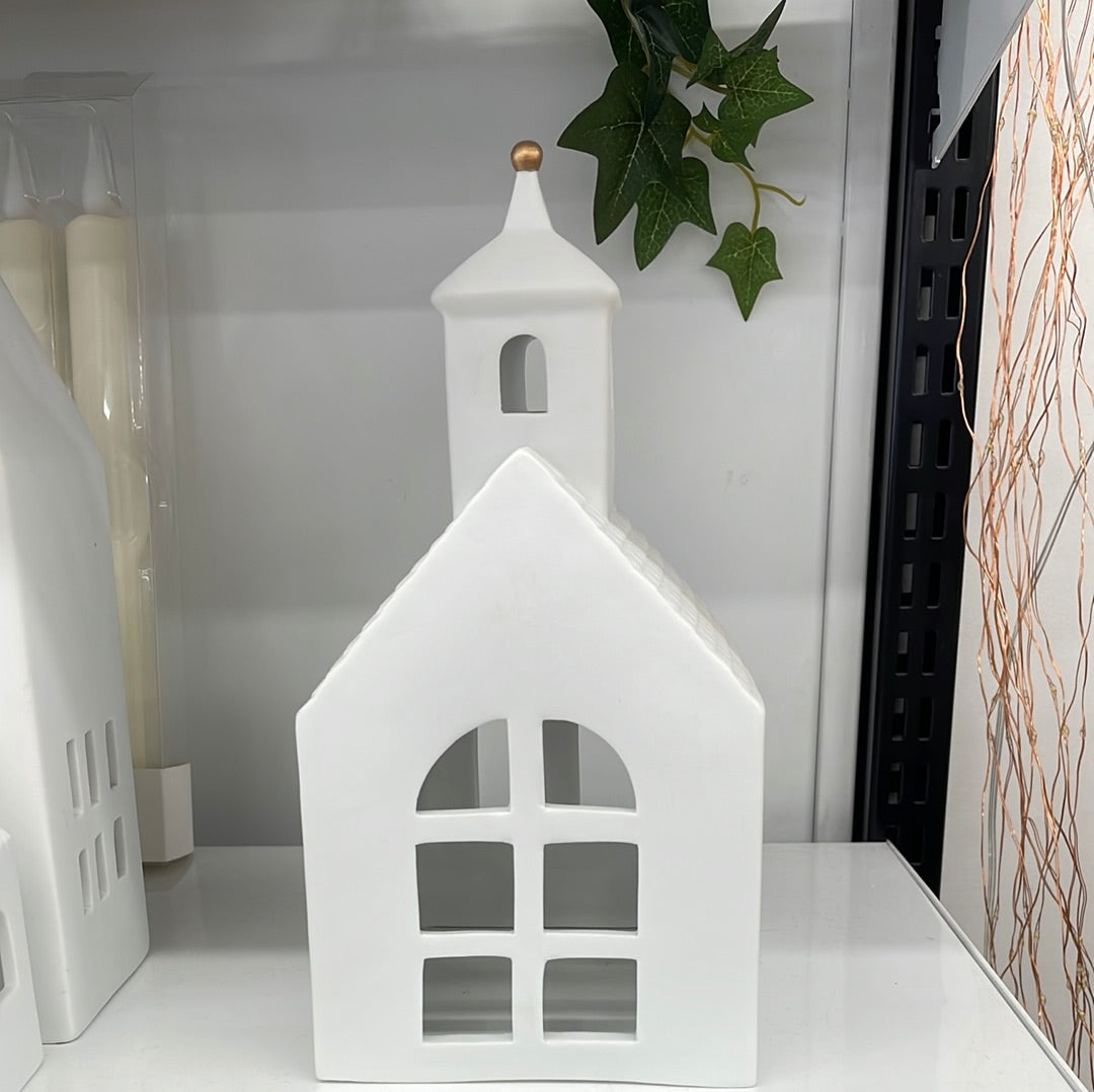 Rader Large Chapel Porcelain Tealight House