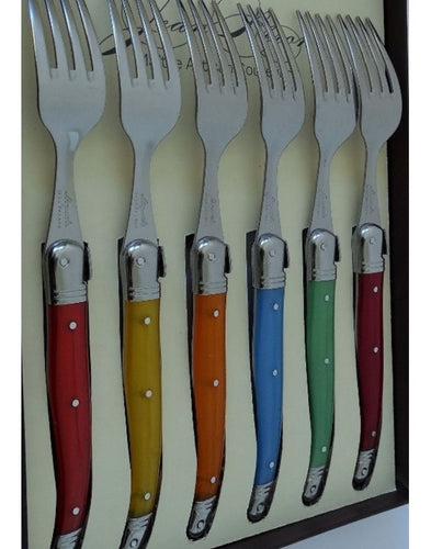 Laguiole Steak Fork 6pc Set (Multicolour)