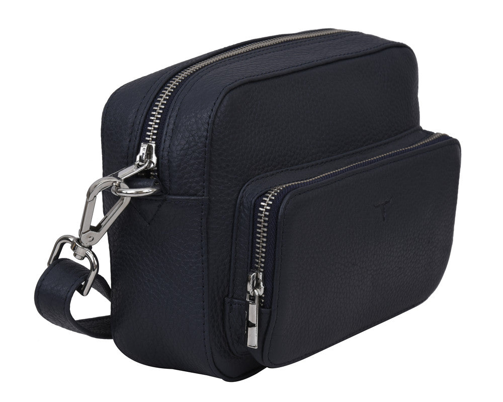 Amy Leather Sling Bag - Rambler Navy